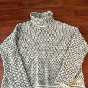 Christian Siriano Gray Turtleneck Sweater